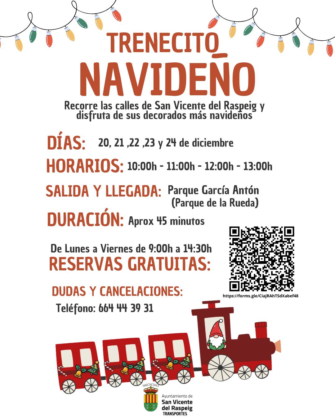 TRENECITO NAVIDEÑO SAN VICENTE DEL RASPEIG