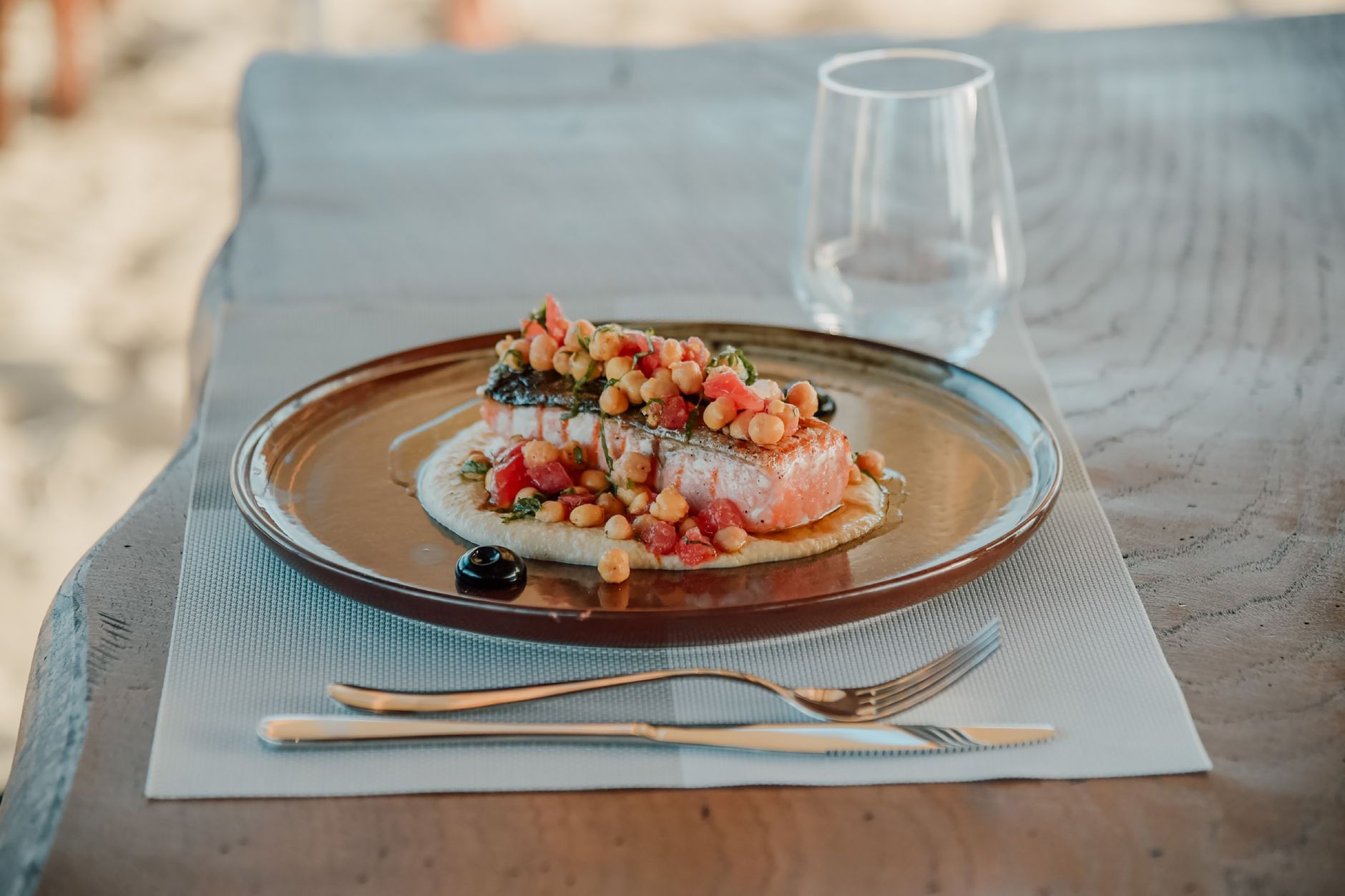 Cocina mediterránea del restaurante Arrayán