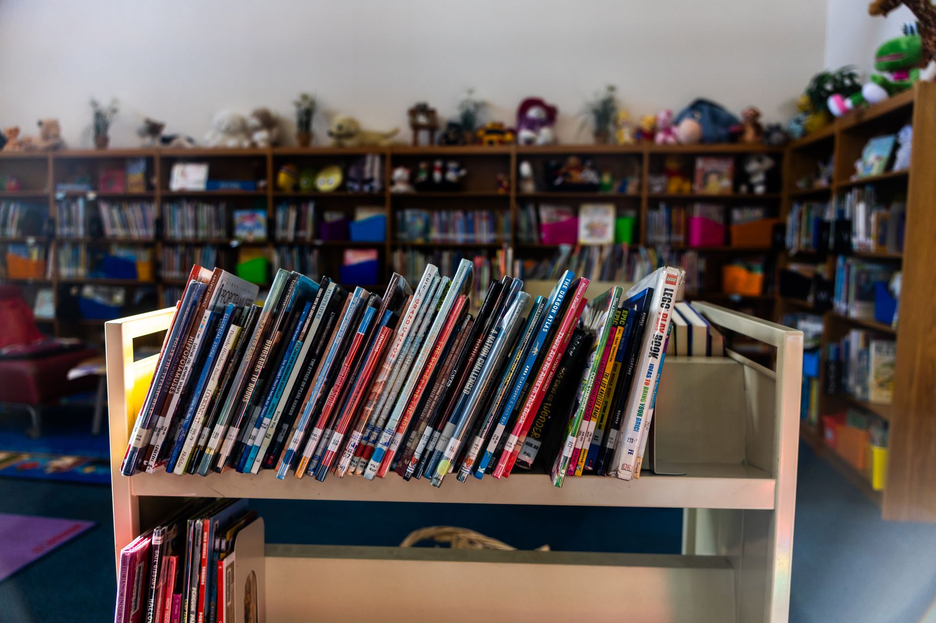 Sección de libros infantiles y juveniles en librería de San Vicente del Raspeig