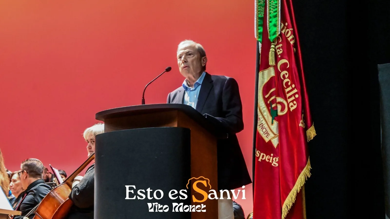 Domingo Martínez Verdú, presidente de la Unión Filarmónica Santa Cecilia.